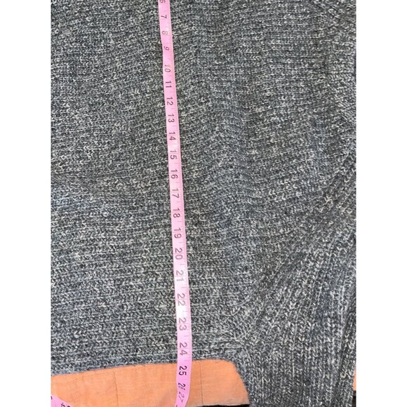 Jenni Kayne Cashmere Oversized Fisherman Sweater  Size Medium  Charcoal Womens - Picture 8 of 12